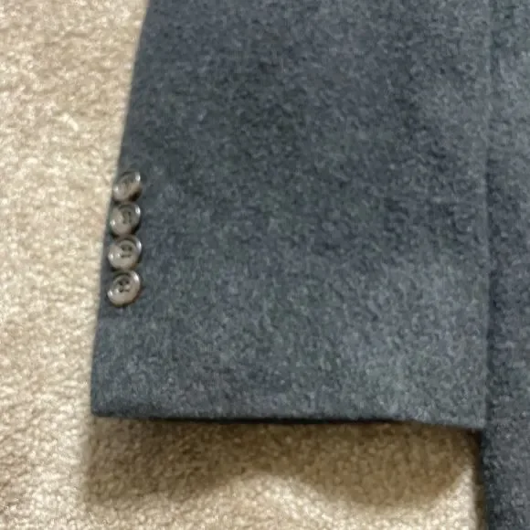 Cashmere Mans Gray Jacket 46R Business Work Blazer Joseph & Lyman Bloomingdale’s - Picture 5 of 16